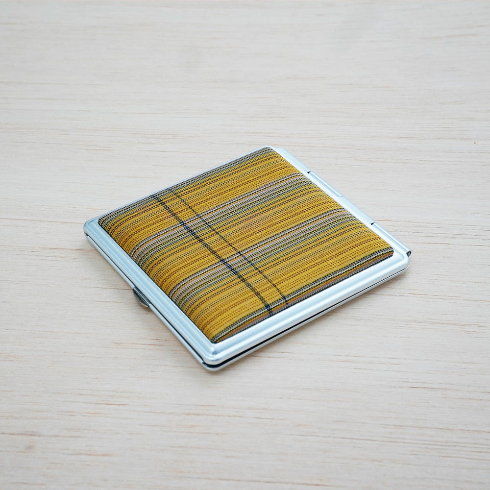 秋田八丈 カードミラー(黄八)