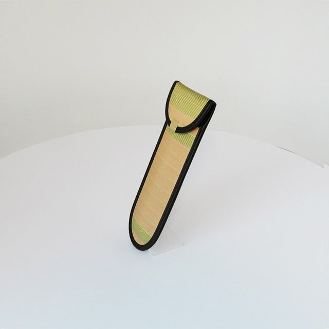 秋田八丈 万年筆入れ(山つつじ・緑)