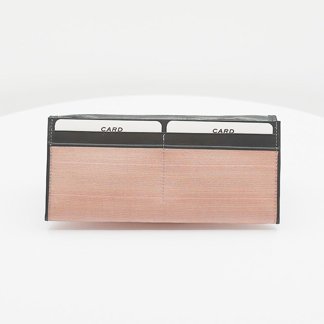 秋田八丈 長財布(蘇芳)