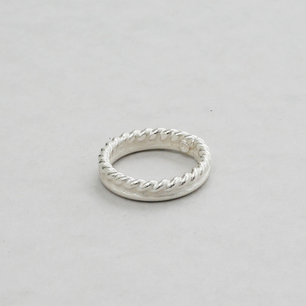 銀線細工 純銀フリーリング  つむぎ