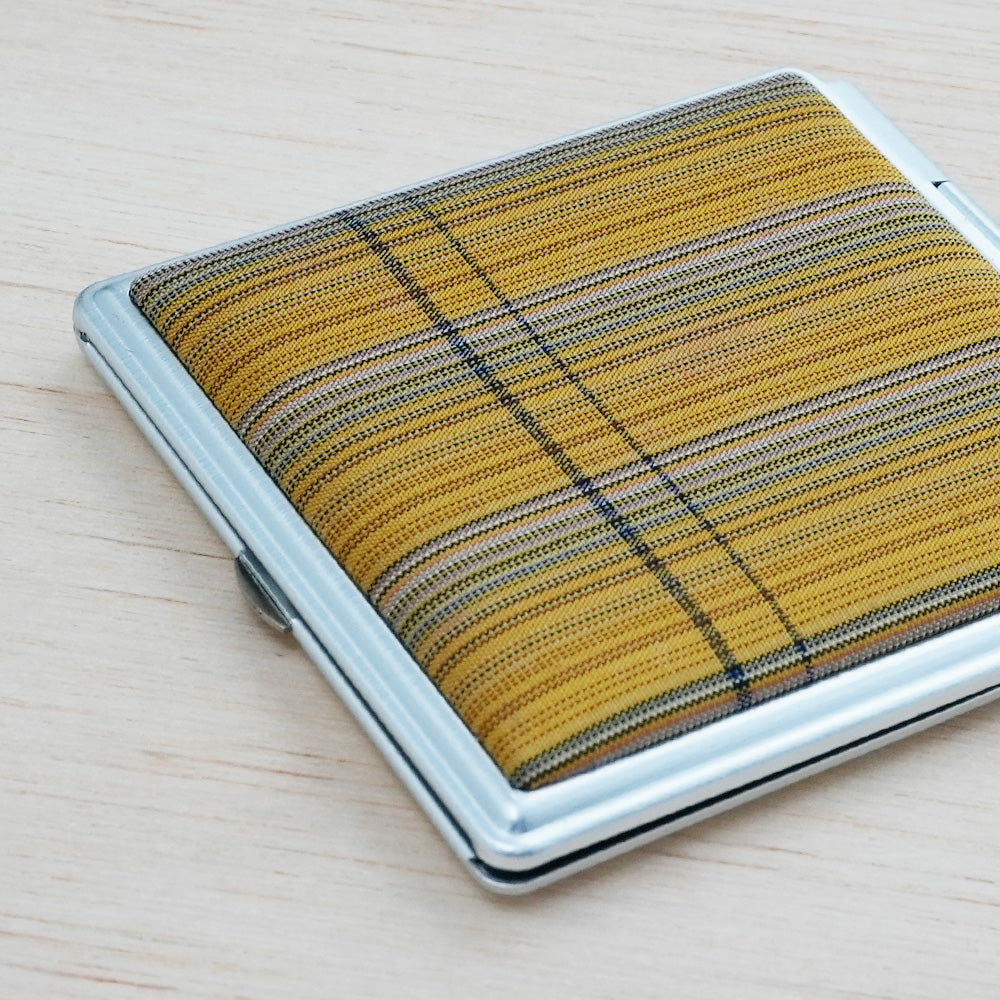 秋田八丈 カードミラー(黄八)