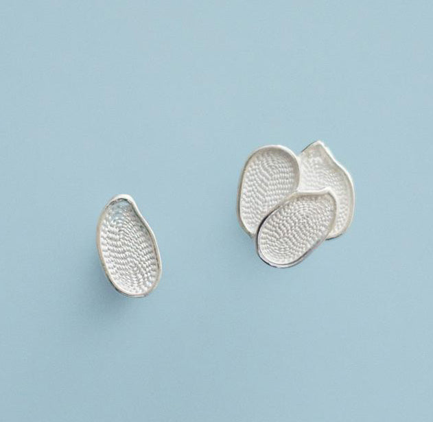 銀線細工 ピアス あきた米