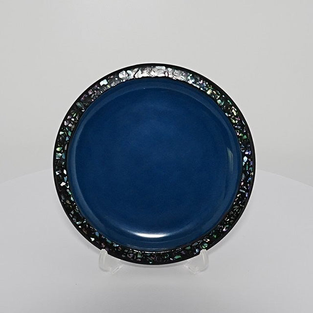 秋田塗 銘々皿18 碧