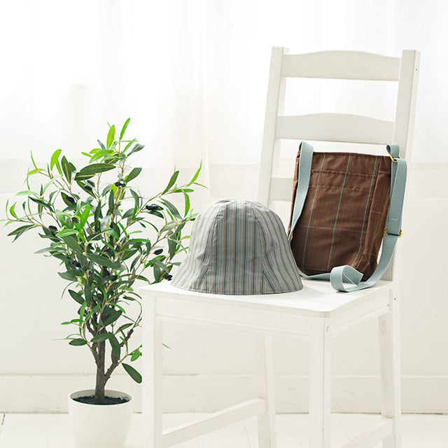 秋田八丈 帽子(黒八)