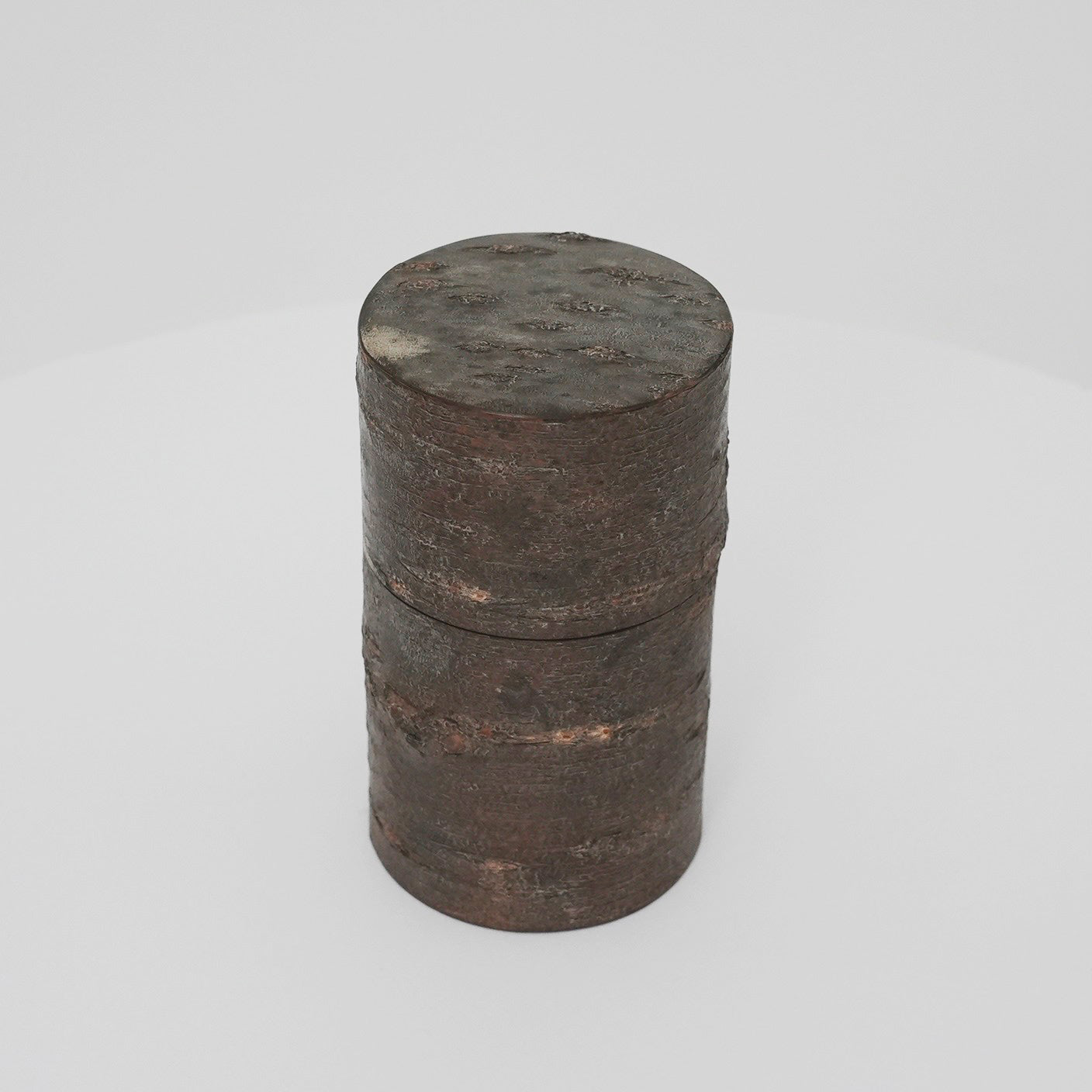 樺細工 抜樺一本茶筒