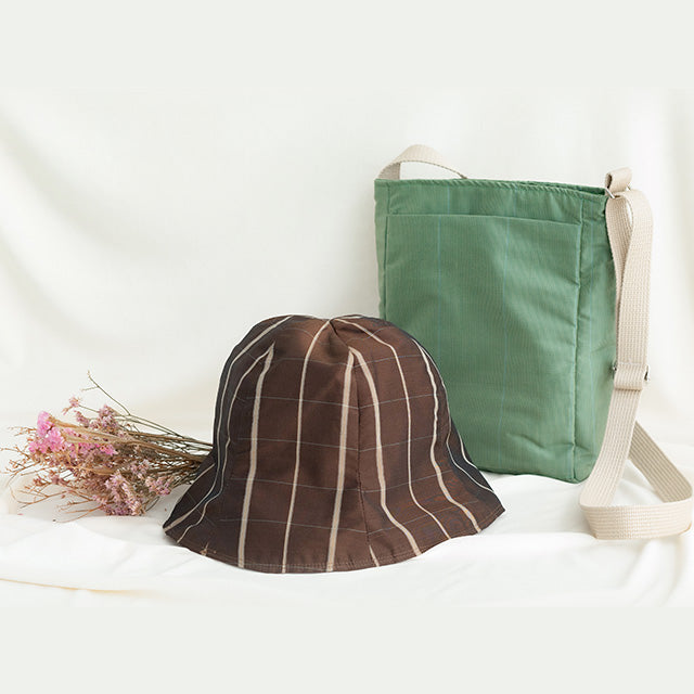 秋田八丈 バッグ(苅安)