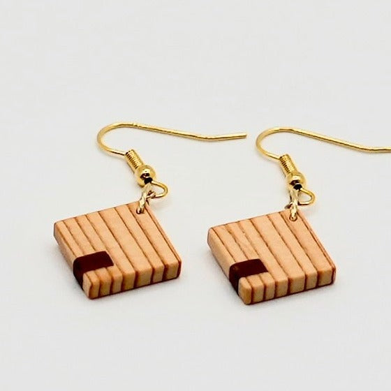 曲げわっぱ ピアス105