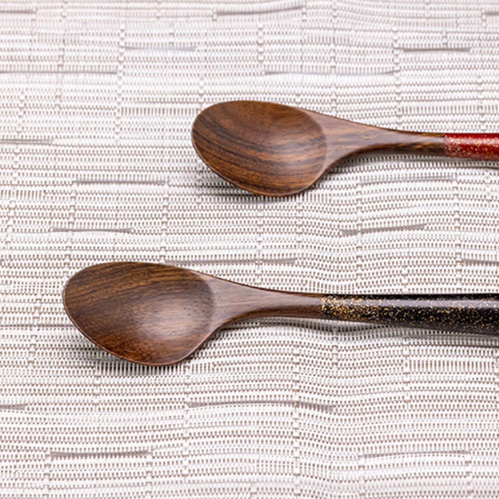 秋田塗 スプーン(中) (右利き・左利き)