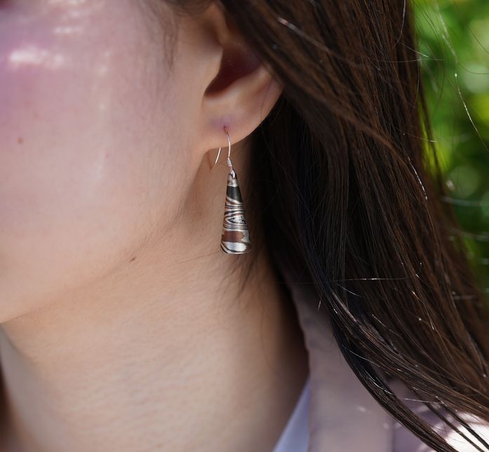 杢目銅 ピアス cornet