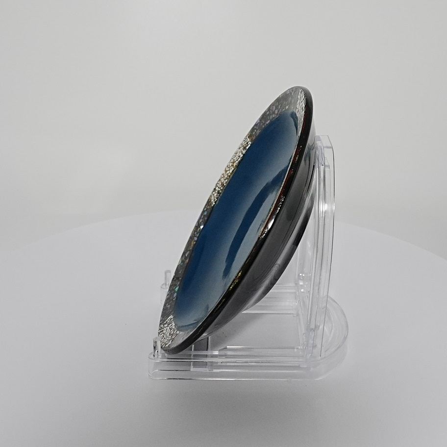 秋田塗 中皿21 碧