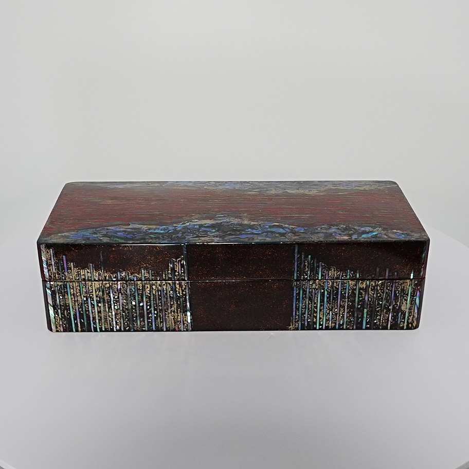 秋田塗 飾り箱 樹林