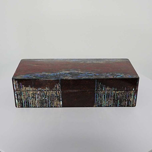 秋田塗 飾り箱 樹林