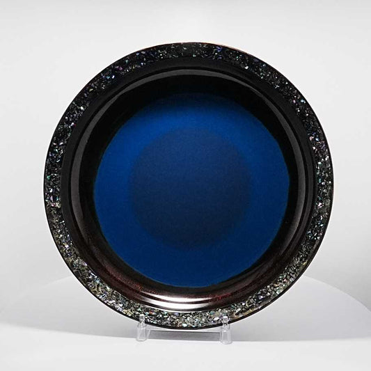 秋田塗 飾り皿 深湖