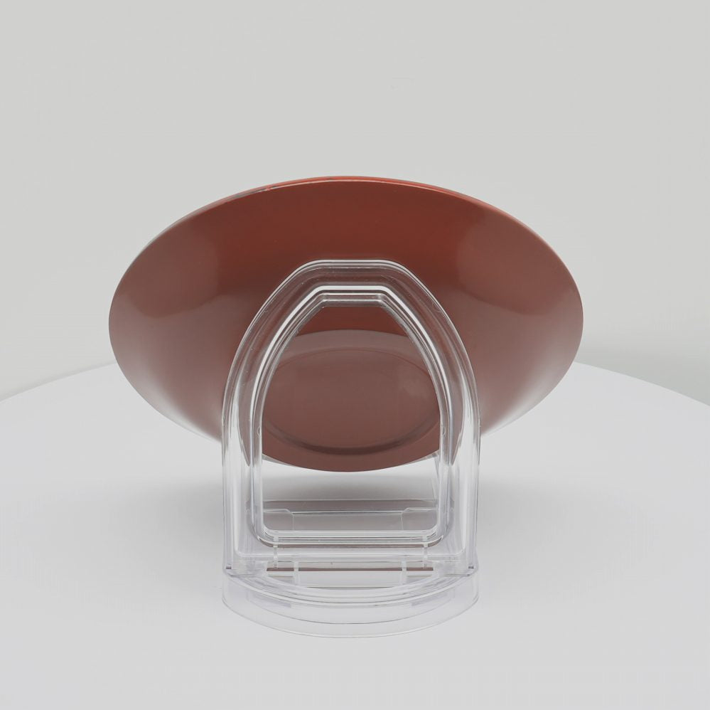 秋田塗 中皿21 朱