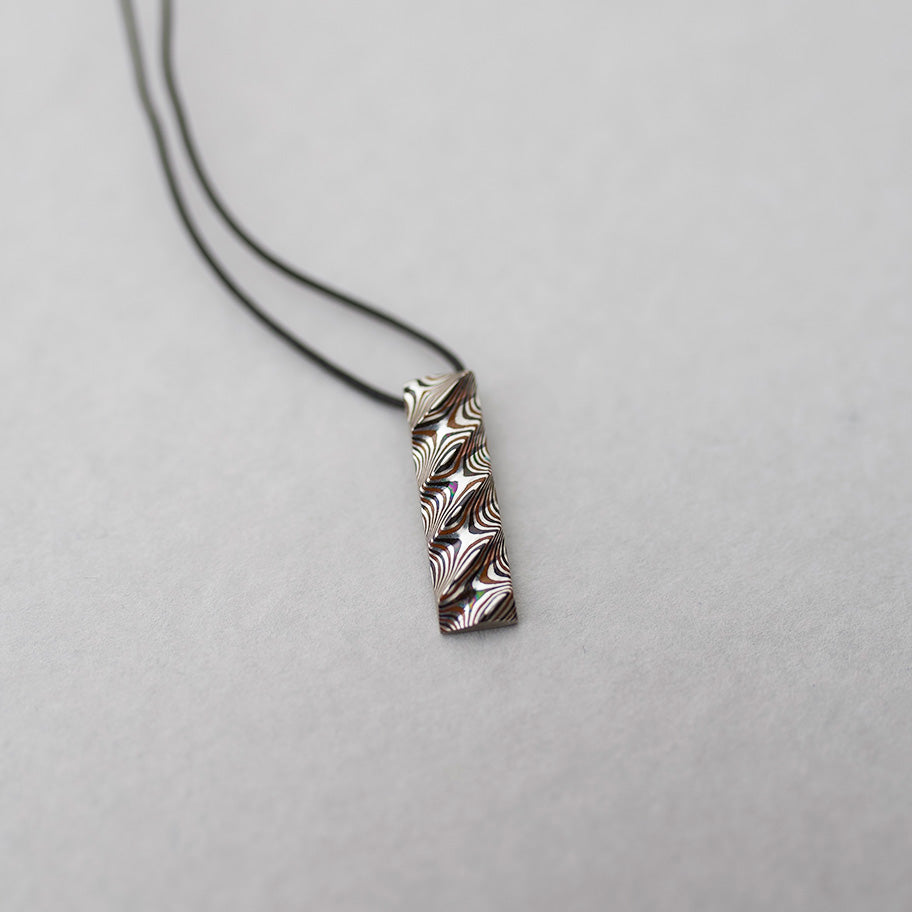 杢目銅 ペンダント rectangle