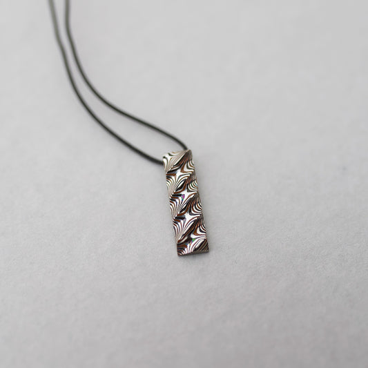 杢目銅 ペンダント rectangle