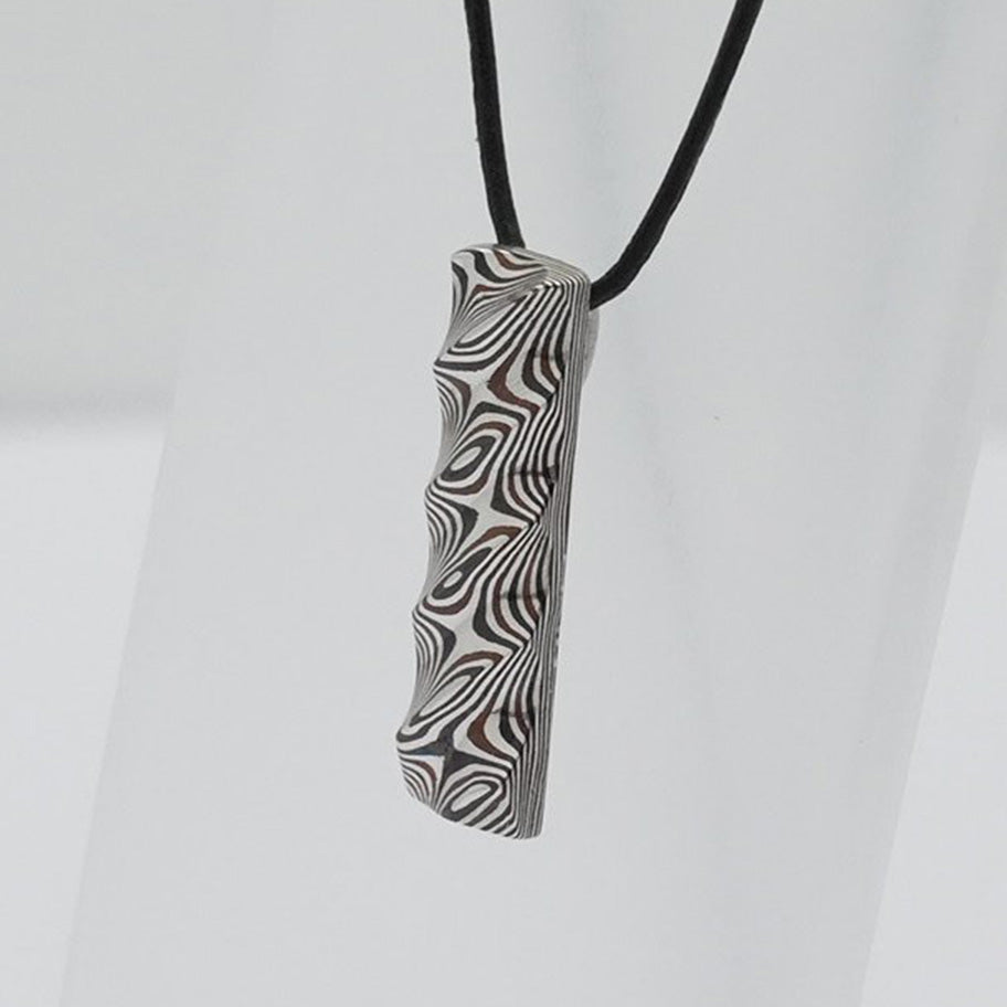 杢目銅 ペンダント rectangle