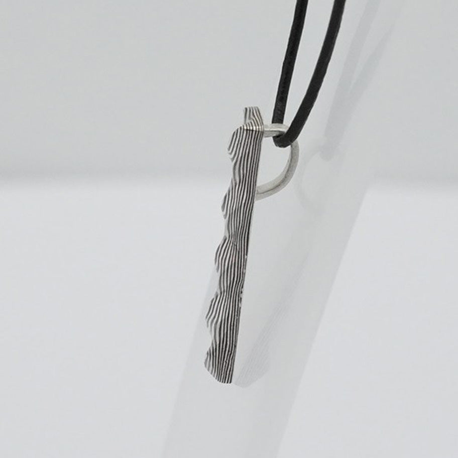 杢目銅 ペンダント rectangle